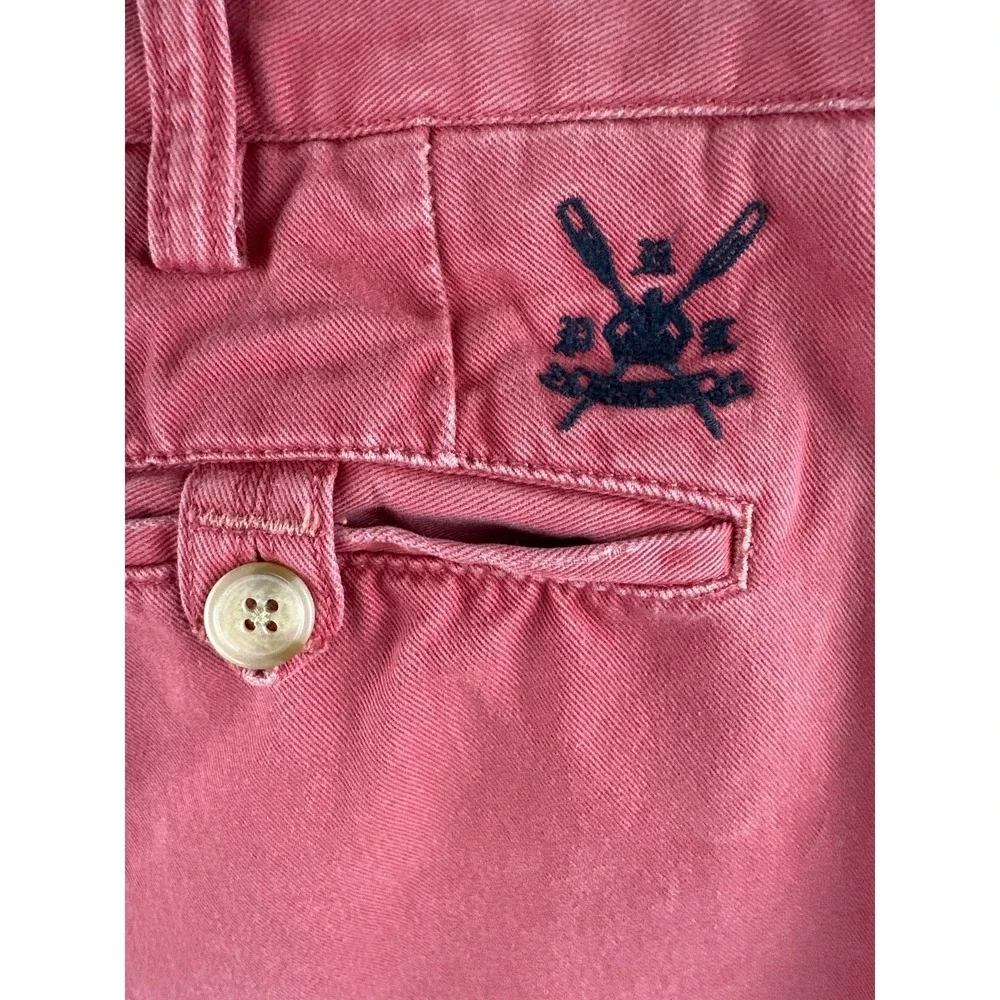 Vtg Polo Ralph Lauren Slim GI Fit Pants 36/32 Red Cotton Chinos Preppy Old Money